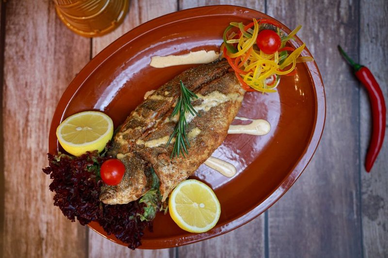 Loup de mer grillé